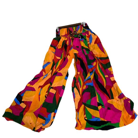 Final Destinations Pants - True Destinations Women’s‎ Swim Coverup Pants Wide Leg Multicolor Size L